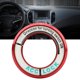 thumbnail image 5 of Anillo de interruptor de encendido luminoso para coche, embellecedor de cubierta de agujero de llave circular para Chevrolet Cruze Buick rojo, 5 of 5