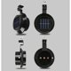 thumbnail image 2 of Paquete de 6 luces LED con energía solar para canalón, cerca, techo, canalón, jardín, patio, pared, negro, 2 of 5