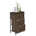 thumbnail image 2 of SALE CLEARANCE Dresser with 3 Drawers - Fabric Storage Tower, Organizer Unit for Bedroom, Living Room, Hallway, Closets & Nursery - Sturdy Steel Frame, Wooden Top & Easy Pull Fabric Bins, 2 of 3