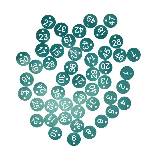 Juego de 50 piezas para uso en apicultura, cría y agricultura Etiquetas numeradas para ganado para la gestión de granjas