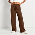 thumbnail image 5 of Admvng Women's Wide Leg Pants Elastic Waist Comfy Vacation Trousers with Pockets, 5 of 5