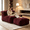 WINE RED, variant on BINBANK Large Stripe Bean Bag Chair , Oversized Boneless Lounger Sofa, Ergonomic BeanBag Couch for Living Room, Bedroom, Balcony