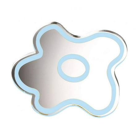 

Flower Shape Acrylic Transparent Mirror Coaster Household Cup Mat