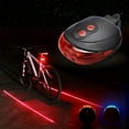 thumbnail image 2 of SUTENGDA Bicycle LED Tail Light with 5 LED Lights and 2 Laser Beams - ABS Material  Seatpost Installation  Battery Powered Does Not Include AAA Batteries  Suitable for 36V or Below, 2 of 7