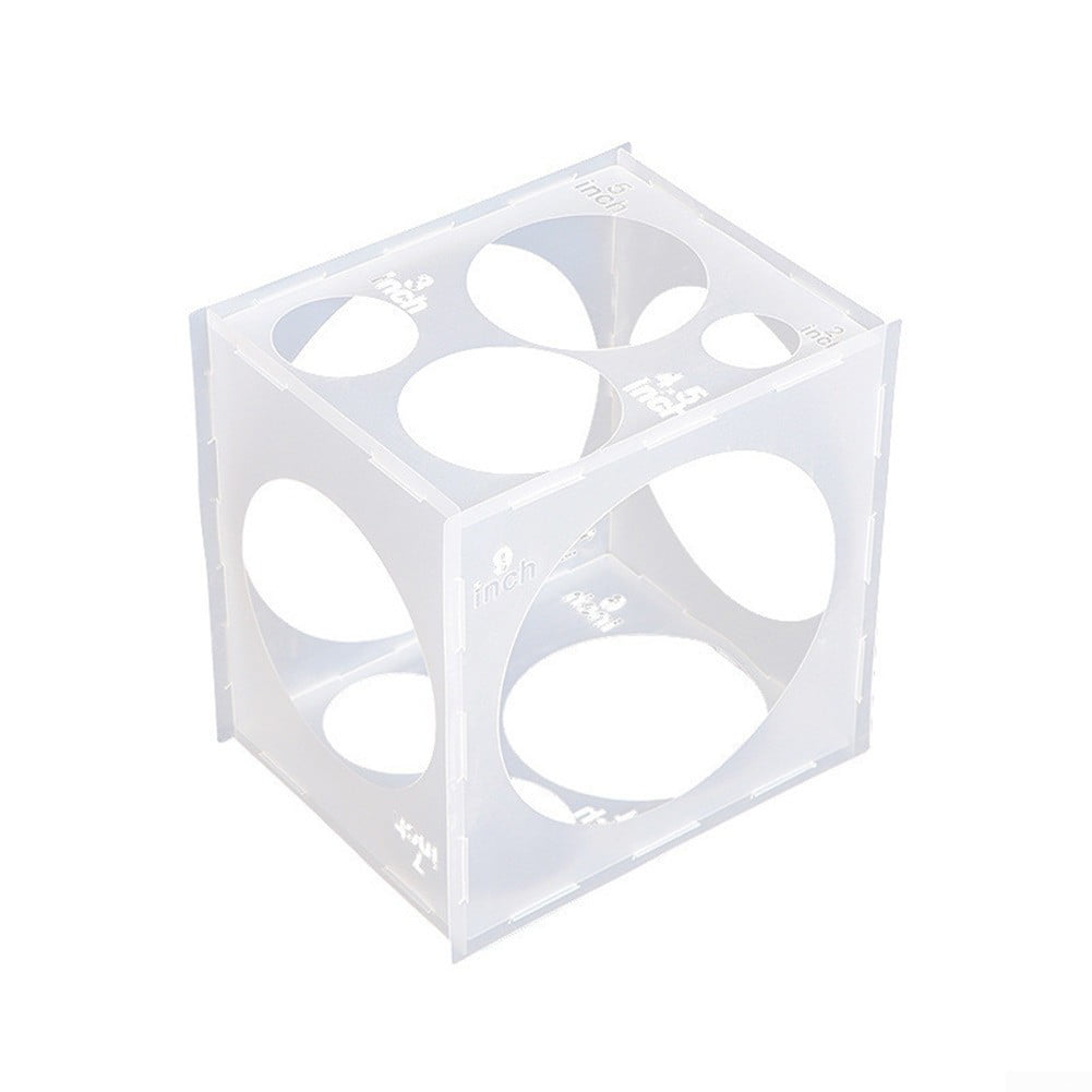 11 Hole Balloon Sizer Measuring Box Cube Template Box 2-10 inches Party Wedding
