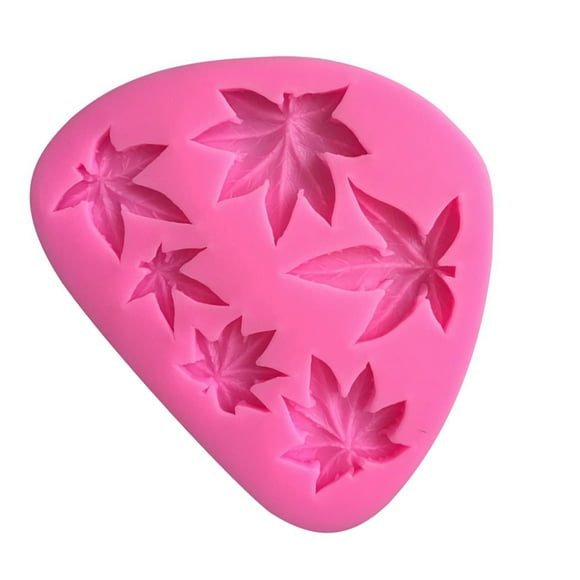 Wosthever Molde de silicona para hornear, herramientas de modelado de dulces, moldes de hoja de arce para Fondant de Chocolate Herramientas y accesorios para hornear
