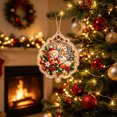 thumbnail image 6 of Cheapark 2D Flat Acrylic Christmas Snowman Hanging Ornament Lightweight Tree Pendant for Xmas Tree Holiday Home Party Decor Gift, 6 of 7