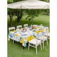 thumbnail image 4 of Outdoor Tablecloth with Umbrella Hole for Patio/Picnic/Party/Camping, Coastal Waterproof Table Cloth Rectangle Table Cover Washable, Summer Lemon Flower Shell Starfish Nautical (60"x 102"), 4 of 8