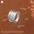 thumbnail image 5 of Amberta Women's 925 Sterling Silver Hammered Ring: Size 6.25, 5 of 6