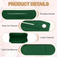 thumbnail image 3 of Uxcell Purse Organizer Insert Felt Organizer Bags with Snap Dark Green, 3 of 7