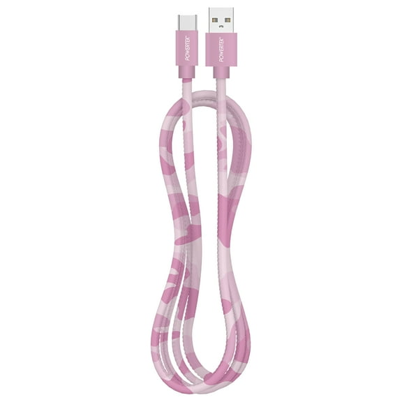 Liquipel Powertek 6ft USB A to USB C Cable, Pink