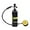 Style 3, variant on Mini Scuba Set,0.5L Scuba Diving Tank with Pump,4500 PSI Underwater Breathing Diving Tank Kit,Diving Snorkeling Ox-ygen Tank Breath Pump Equipment for Underwater Exploration