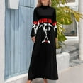 thumbnail image 3 of Vestido largo Perreal J, vestidos de moda para mujer, ropa para mujer, vestido largo elegante de Corea, vestidos formales para ocasiones especiales para mujer, 3 of 4