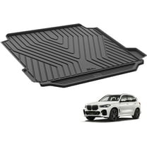 3W Trunk/Cargo Liner Floor Mats for BMW X5 (2019-2023) All weather,Black,TPE