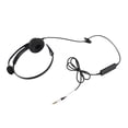 thumbnail image 3 of M Buder VF31 Single Ear Headset Comfortable Lightweight Noise Canceling Wired Computer Headset with Mic 3.5mm Jack, 3 of 9