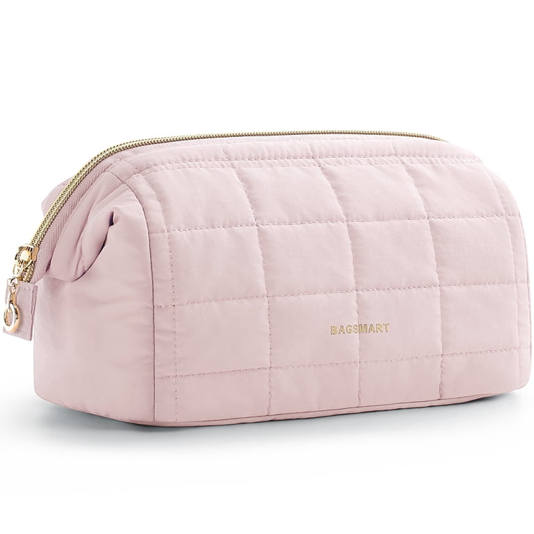 Wide-Open Quilted Cosmetic Organizer Pouch photo 1