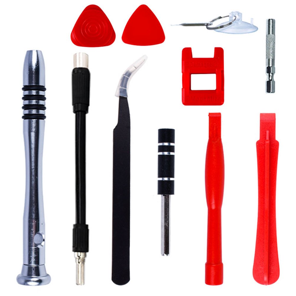 Raindrops 112 Black Phone Disassembly Tool Kit, 15.7 x 9 cm, and Precise Repair Accessory