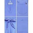 thumbnail image 4 of Adar Addition Go-Everyday Scrub Set for Men - Stylish Scrub Top & Cargo Scrub Pants - A9800 - Ceil Blue - S, 4 of 7