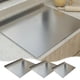 thumbnail image 3 of Stainless Steel Cutting Boards for Kitchen, Kneading Cutting Board Mats, Metal Cutting Board for Meat, Fruits, Vegetables, Bread, and Baking Large Cutting Boards(11.8x15.7in), 3 of 3