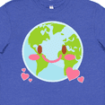 thumbnail image 4 of Inktastic Happy Earth Day with Hearts Youth T-Shirt, 4 of 5