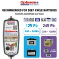 thumbnail image 2 of Optimate6 12V/24V - 12V 6A / 24V 3A, Model TM381, Gold Series High Performance Battery Charger & maintainer for Deep Cycle Batteries, 2 of 2