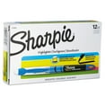 thumbnail image 4 of Sharpie Liquid Highlighters, Chisel Tip, Fluorescent Blue, Box of 12, 4 of 4