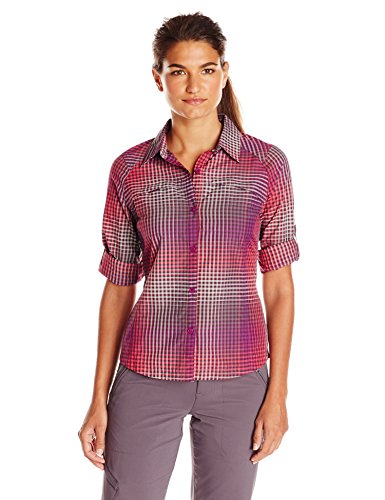 Long Sleeve Shirt, Plum Ombre Plaid 