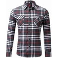 thumbnail image 1 of Camisa De Franela A Cuadros De Manga Larga Para Hombre, 1 of 8