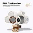 thumbnail image 6 of Clip-on Car Portable Cooling Fan, 360° Rotation USB Rechargeable Mini Fan with 199 Adjustable Speeds, Personal Cooler for Umbrella, Office, Bed, Camping, Beach (Black), 6 of 8