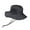Black, variant on Yirtree Outdoor Safari Hat Foldable Sun Boonie Hat Wide Brim Breathable Fishing Cap with Chin Strap for Men Women