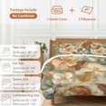 thumbnail image 6 of 3 Piece Floral Duvet Cover Set Queen Size, Microfiber Comforter/Quilt Cover with Corner Ties and 2 Pillowcases, Modern Abstract Art Farmhouse All Season Soft Bedding with Zipper Closure, 6 of 8