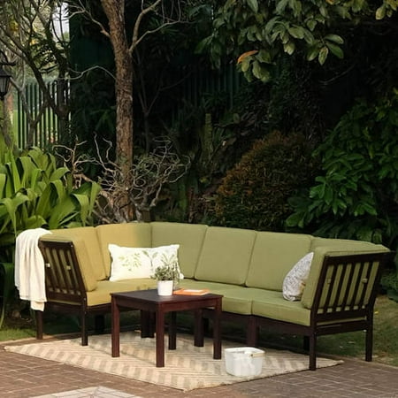 Delahey 6-Piece Sectional Set, Dark, 3-Piece Sectional Chair with Cushion