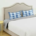 thumbnail image 3 of Yayeee Pillowcase Standard Size Set of 2 Satin Wrinkle Resistant Pillow Case, Blue Plain, 3 of 7