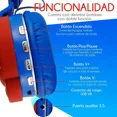 thumbnail image 3 of Diadema Audífonos Bluetooth Super Mario Manos Libres Color Azul, 3 of 7