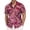 14-Hot Pink, variant on ChaoLingNeng Mardi Gras Shirts for Men,Men's Fashion 3D Carnival Printed Shirt Short Sleeve Loose Collar Vacation Clothing,Carnival Fashion Lightweight Casual Tops