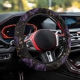 thumbnail image 3 of Uorisanigo Rose Fluffy Steering Wheel Cover Purple Car Steering Wheel Protector Easy to Install Car Wheel Covers 15 Inch Breathable Car Steering Wheel Cover for Winter Gift for Birthday, 3 of 8