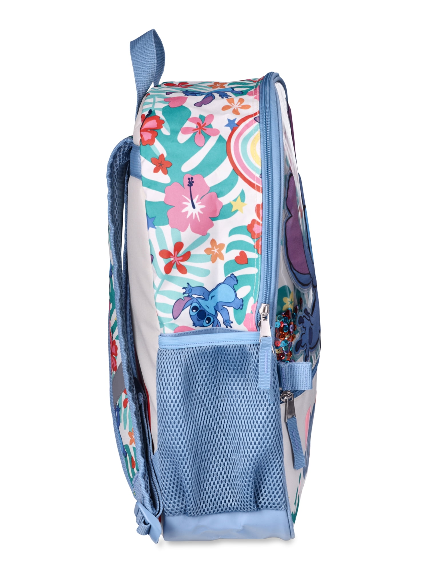 Lilo & Stitch Kids Smile 17" Laptop Backpack 2-Piece Set with Lunch Bag, Multi-Color