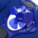 thumbnail image 3 of Sombrero azul con ventilador solar para deportes al aire libre, pesca, béisbol, golf, 3 of 9