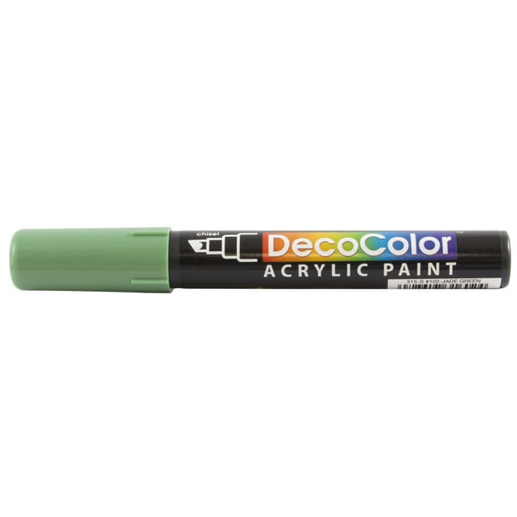 Marvy Uchida Chisel Tip Acrylic Paint Marker, 1/Pack, Jade Green