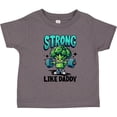 thumbnail image 3 of Inktastic Fitness Exercise Strong Like Daddy Boys or Girls Toddler T-Shirt, 3 of 5