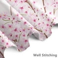 thumbnail image 3 of 72x84 Inches Pink Cherry Blossom Shower Curtain Spring Pink Peach Floral Branches with Flower Buds Fabric Bath Shower Curtains for Bathroom Decor Waterproof Polyester with Hooks, 3 of 6