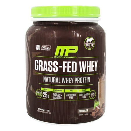 Muscle Pharm - Grass-Fed Natural Whey Protein Powder 14 Servings Chocolate - 1