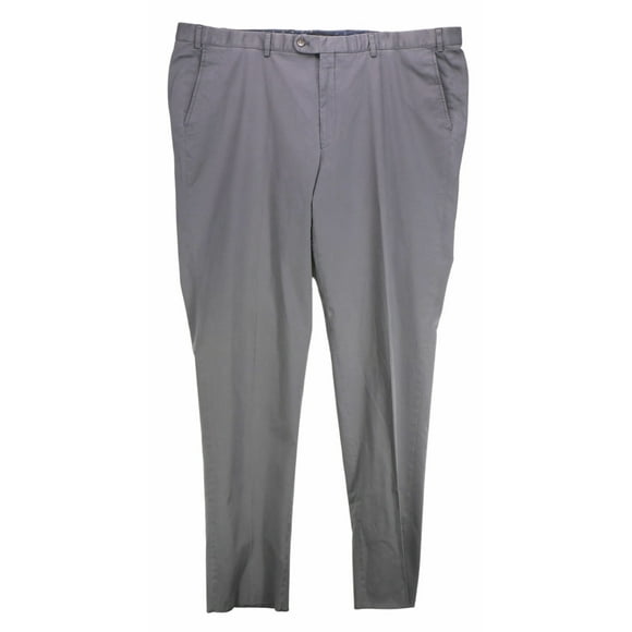 Hiltl Men's Grey Cesano Classic Fit 5 Pocket Pants & Capri - 48