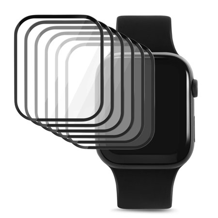 6 Pack Acrylic 45mm Watch Screen Protector Compatible with Apple Watch Series 7/8 45mm, with 6 Installation Kits