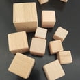 thumbnail image 3 of jifeng 10x Unfinished Wooden Blocks Squares Embellishment DIY Craft Modelling 2.5CM, 3 of 7