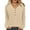 Beige, variant on Otntypg Long Sleeve Button V Neck Henley Shirts for Women Casual Fall Winter Basic Cable Knit Tunic Sweater Blouse Loose Fit Cozy Knitwear Tops Light Blue L