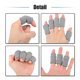 thumbnail image 5 of 10 piezas de mangas transpirables Unique Bargains para dedos gris 40x27x3 mm, 5 of 6