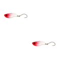 thumbnail image 4 of Yuarrent Kit de cucharas para trucha, aparejos de pesca Wobbler, señuelo de pesca, cebos de hundimiento de de un solo gancho para Rojo 2.5 g 2piezas, 4 of 6