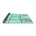thumbnail image 2 of Ahgly Company Indoor Square Solid Light Blue Modern Area Rugs, 8' Square, 2 of 4