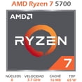 thumbnail image 2 of Procesador AMD RYZEN 7 5700 3.7 GHz Octa Core AM4 100-100000743BOX gris, 2 of 6